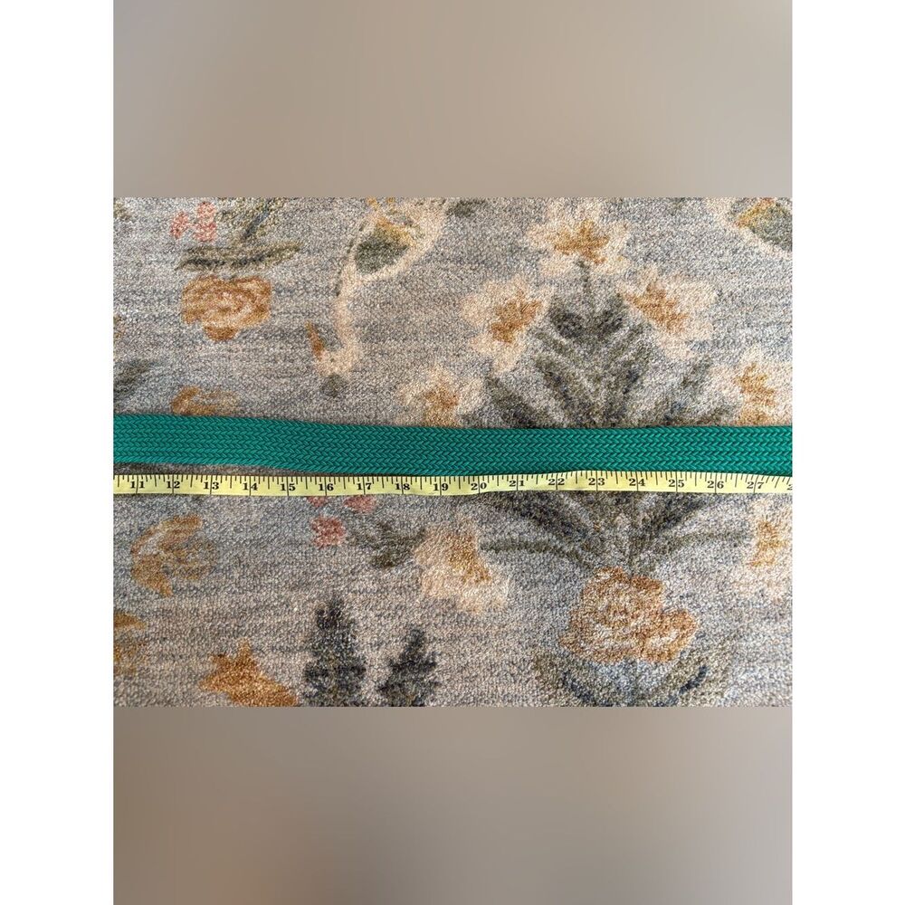 J. Crew Braided Belt in Green with Leather Detail Size Large - Picture 4 of 7
